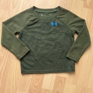 Under Armour: Boys 24 months long sleeve green tee.